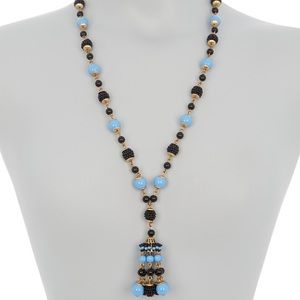 J. Crew Sugar Disco Tassel Necklace